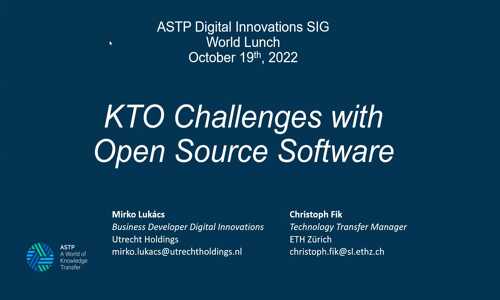 Digital Innovations SIG: World Lunch #1, Open Source