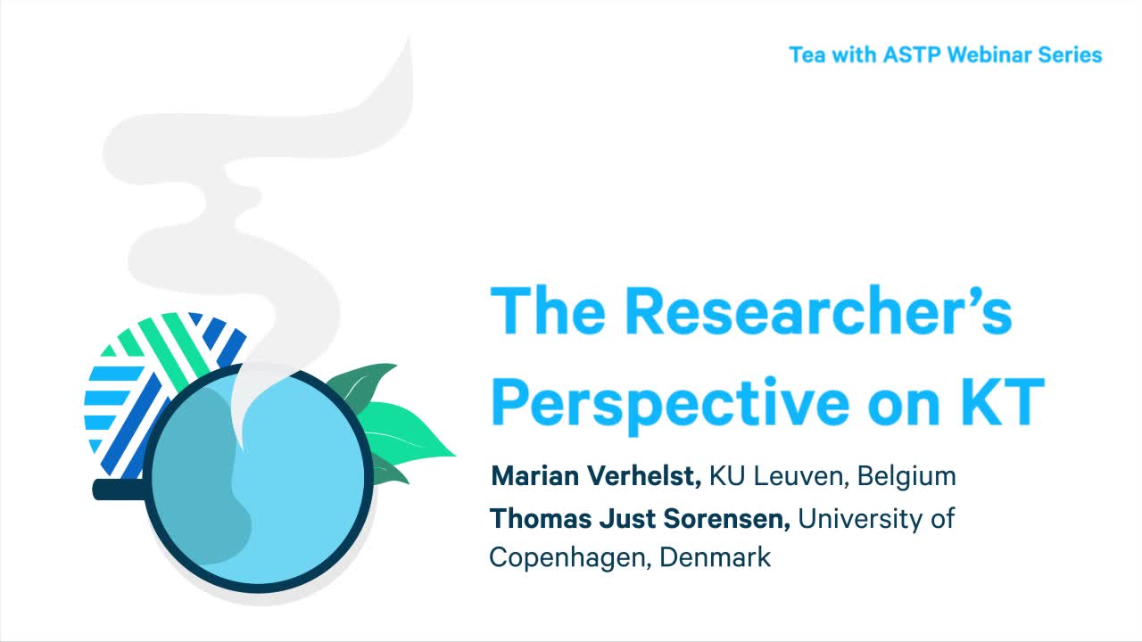 Tea with ASTP: The Researcher's Perspective on KT