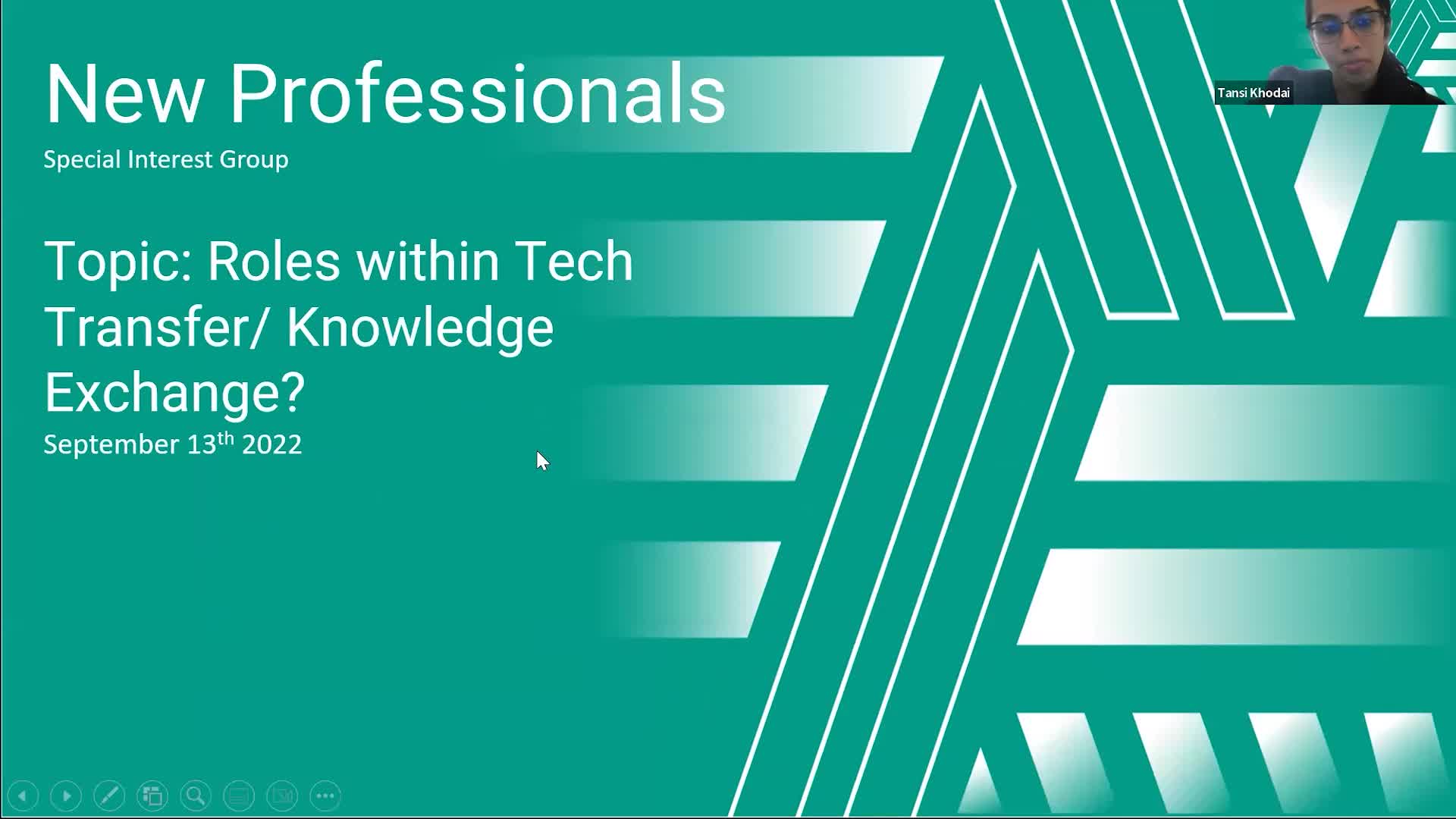 New Professionals Forum Meeting #4