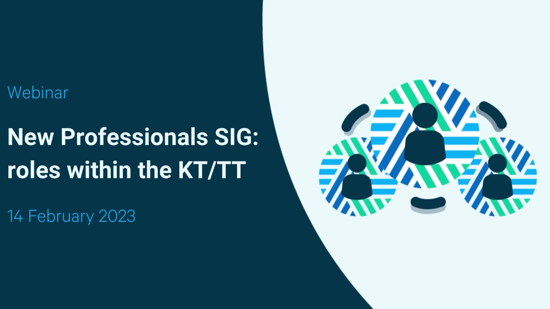 New Professionals Forum #6: roles within the KT/TT