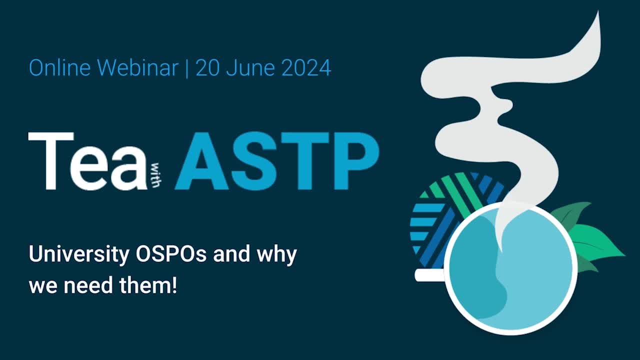 Tea with ASTP: Unversity OSPOs and why we need them!