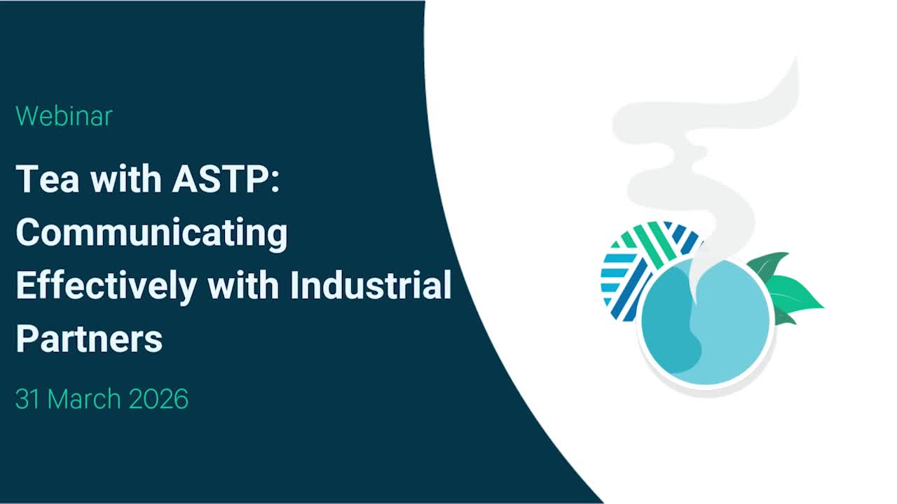 Tea with ASTP: Communicate Effectively with Industrial Partners