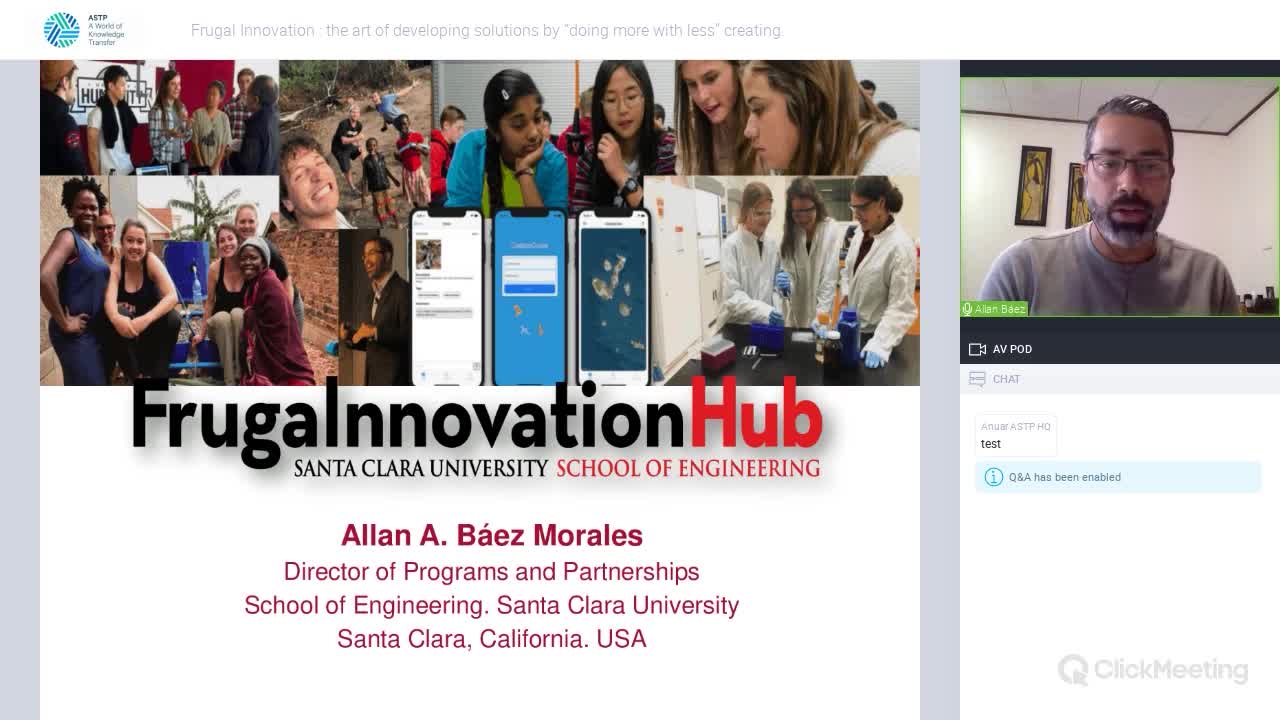 Tea with ASTP: Frugal Innovations