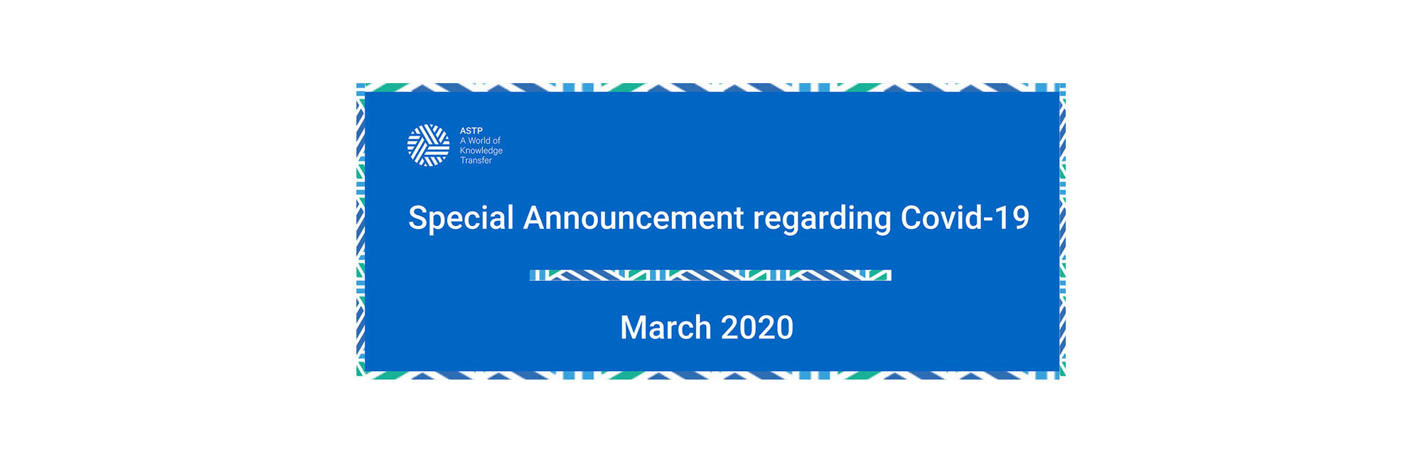 Special Announcement concerning Covid-19